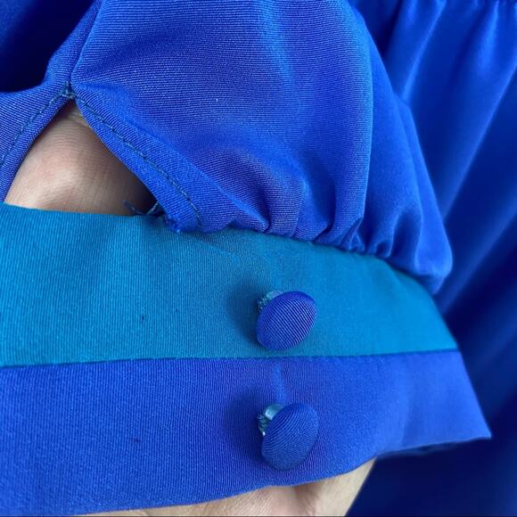 Vintage Heury Lee Petite Button Front Dress Size 14P - Picture 6 of 11